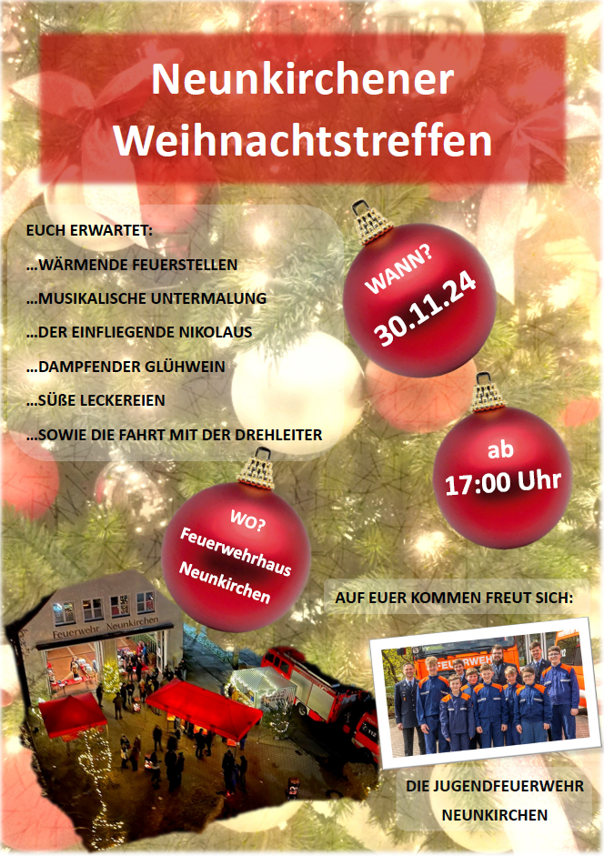 30. November 2024: Neunkirchener Weihnachtstreffen Am Feuerwehrhaus